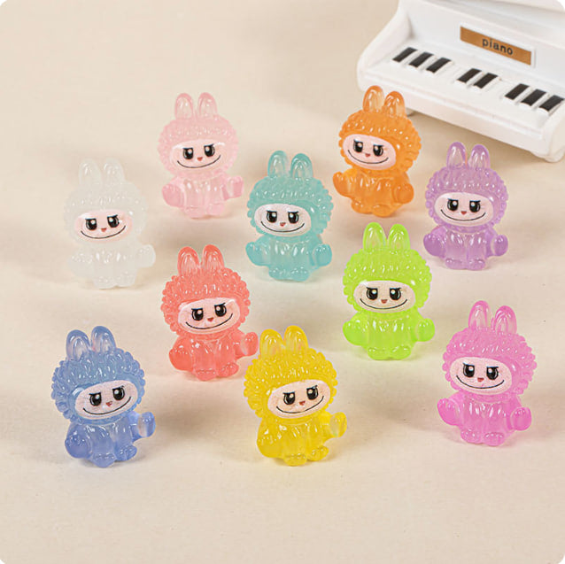 1.1 【 Vivi 】 【 +1 bag 】  Luminous  Gymnastics  Labubu small one  carving  Lucky  bags  (arrive about 7-12 days)